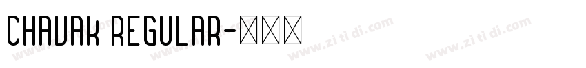 Chavak Regular字体转换
